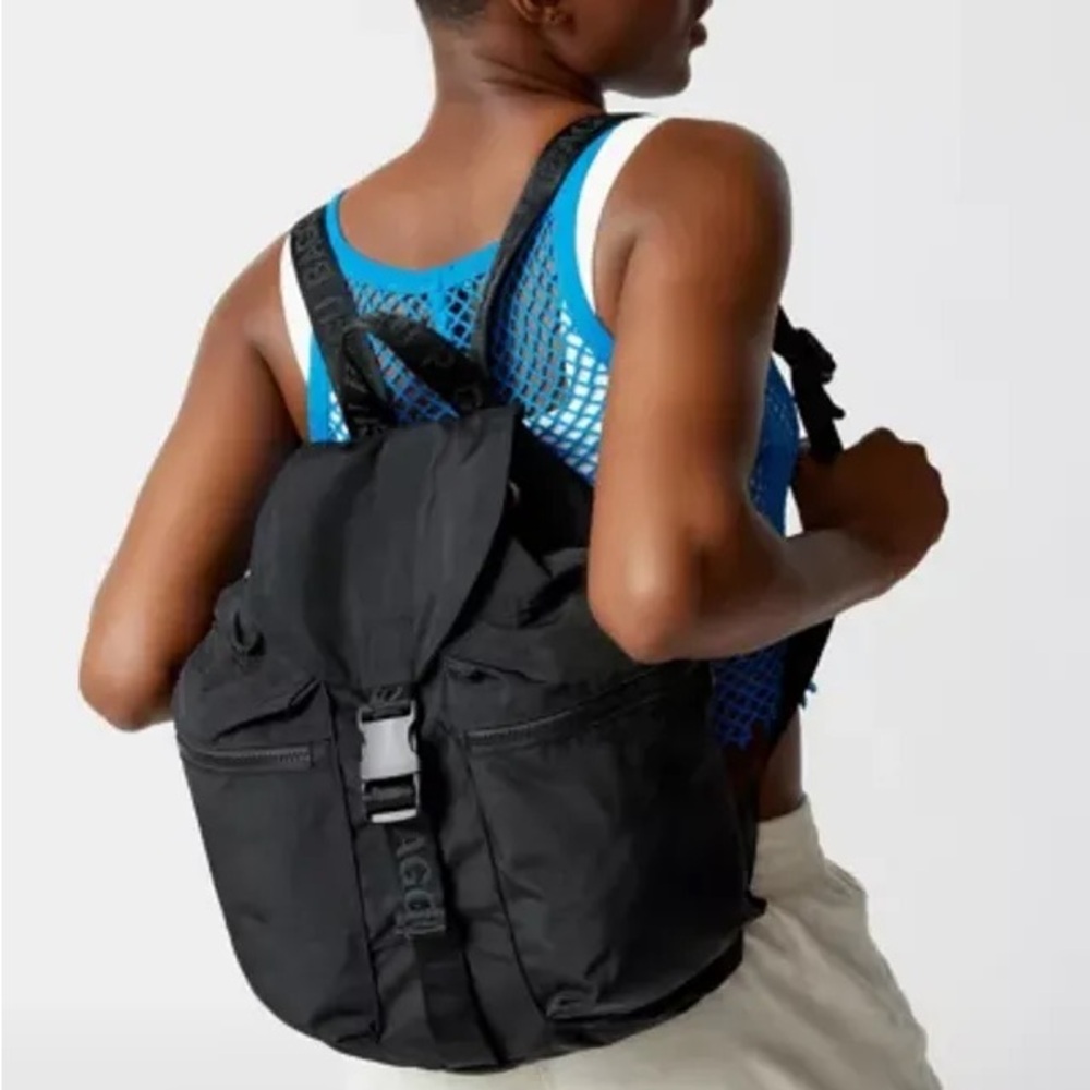 BAGGU Black Sport Backpack